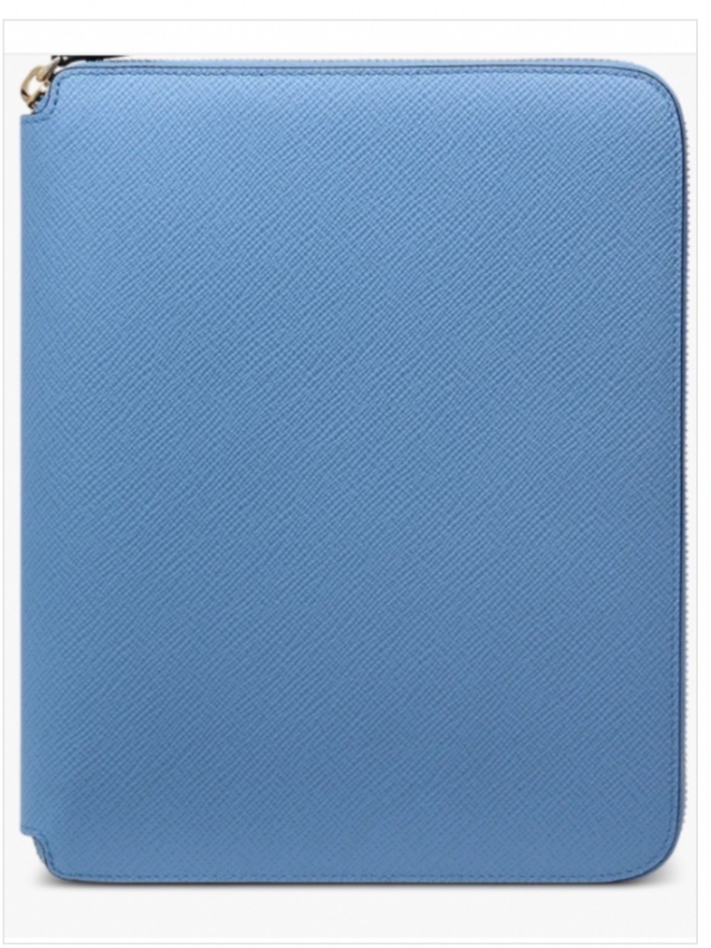 SMYTHSON NEW Panama A5 Zip Portfolio Organizer | Nile Blue | Incredible Price